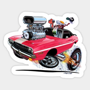 Vince Crain High Octane 1970 Dodge Challenger Sticker